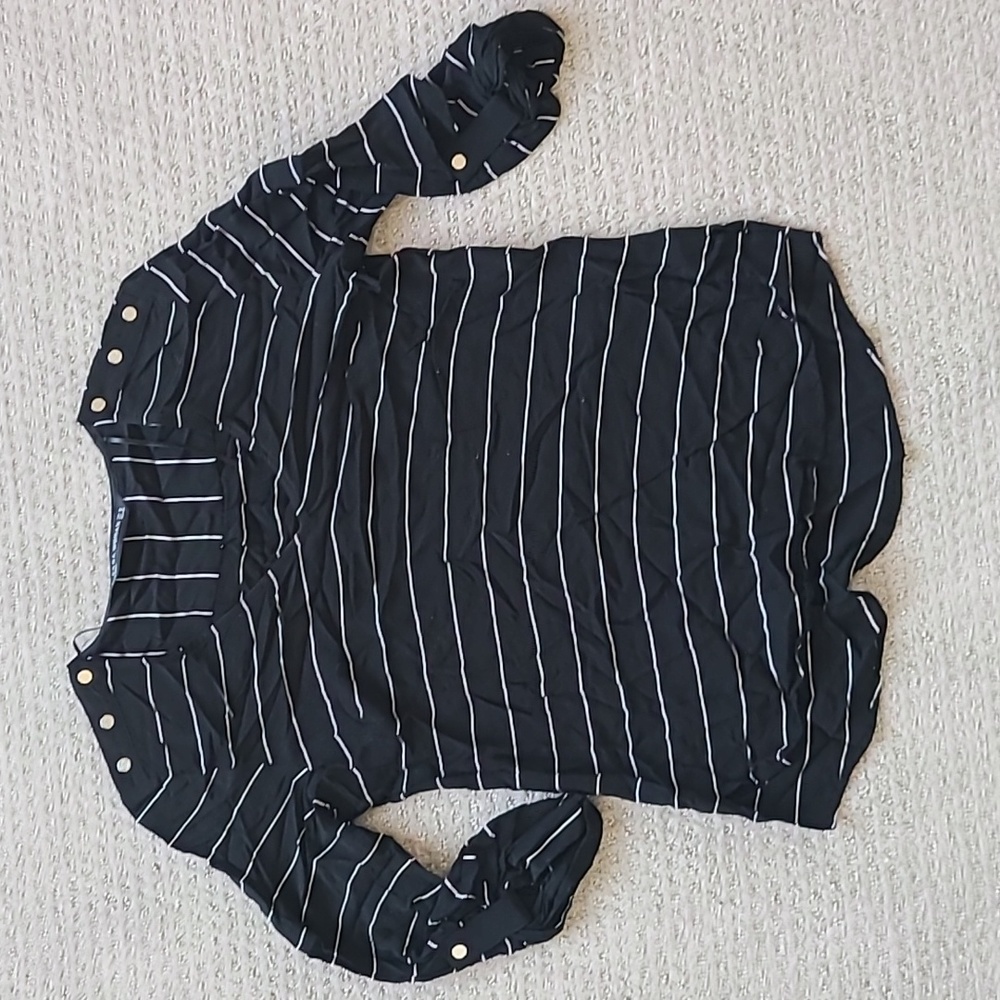 Zara Long Sleeve Stripe Top
